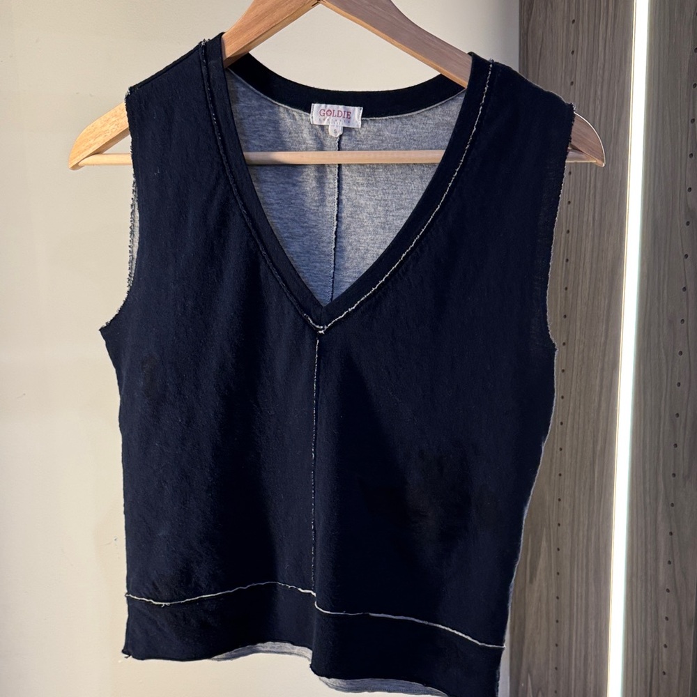 Goldie Black Sleeveless Top